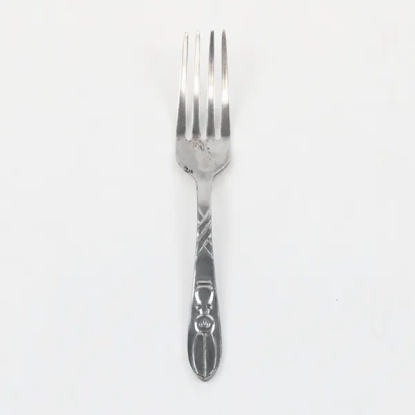 CHIC Brand Silverware SS Youth Fork Raised Relief Rabbit Handle Pattern 4.75" 