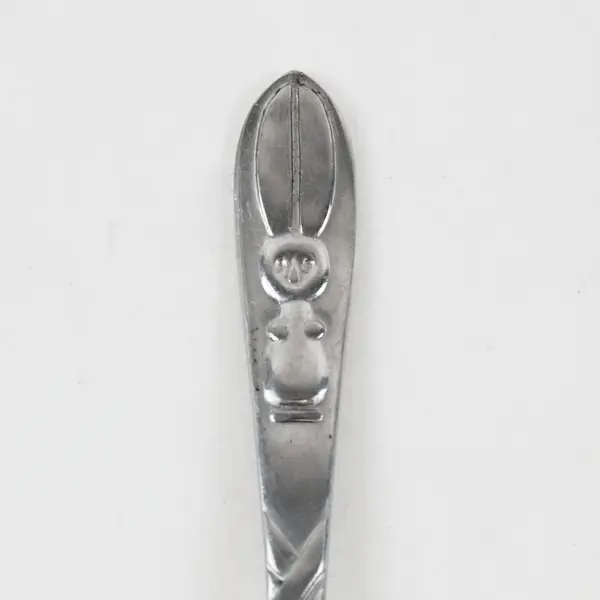 CHIC Brand Silverware SS Youth Fork Raised Relief Rabbit Handle Pattern 4.75" 