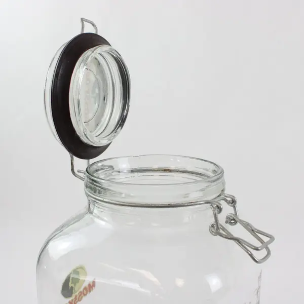 Mossy Oak Moose Clear Glass Storage Clamp Jar 101 oz MPN 5157945
