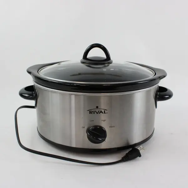 Rival Crock-Pot SCV350 Slow Cooker Silver Black