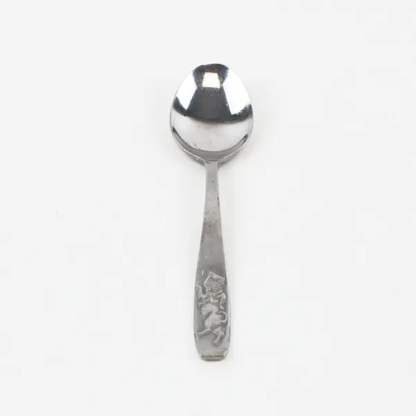 Viners Intl VI3 Pattern SS Youth Spoon 5.75" Raised Relief Cat Design Rare HTF