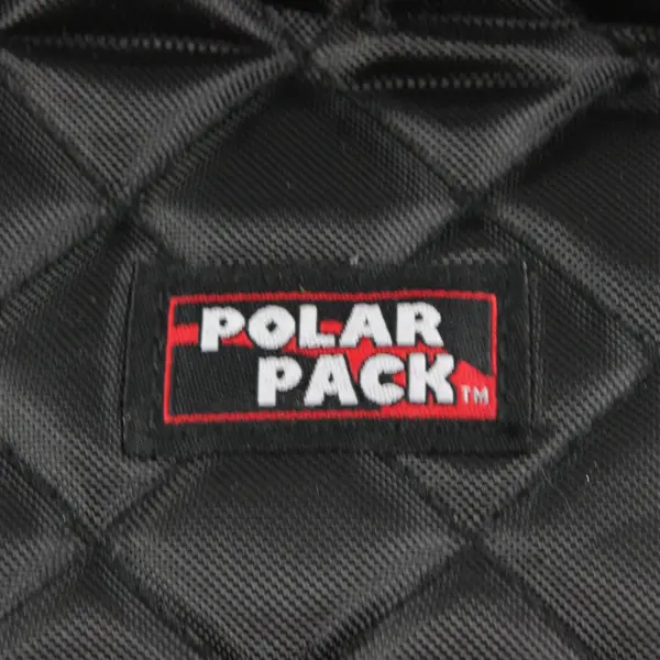 Polar Pack Black Quilted Diamond Insulated Lunch Bag