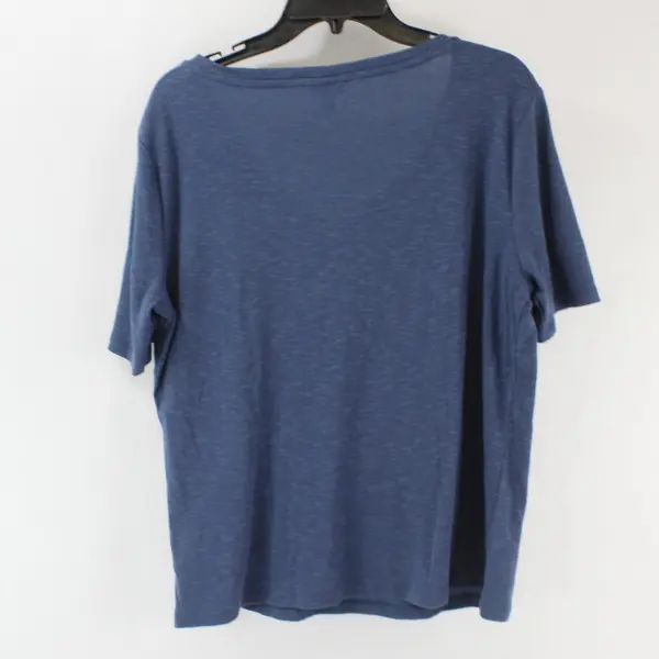 A New Approach Women's Blue Knit Short Sleeve Top XXL