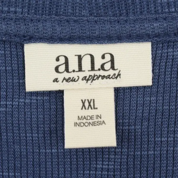 A New Approach Women's Blue Knit Short Sleeve Top XXL