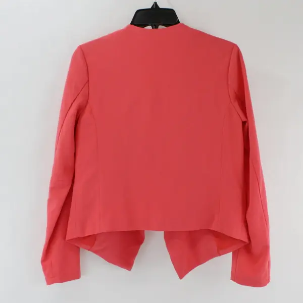 H&M Divided Women's Coral Open-Front Jacket Size 6
