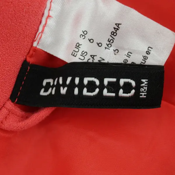 H&M Divided Women's Coral Open-Front Jacket Size 6