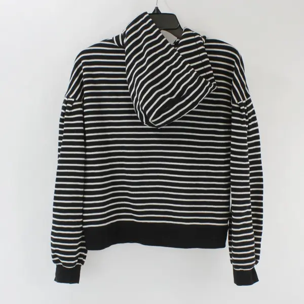 Nordstrom Girls Black White Knit Hoodie XL 14-16