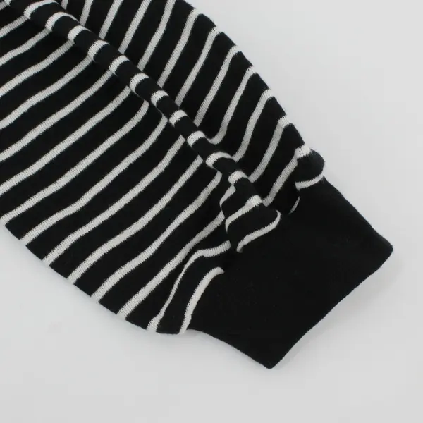 Nordstrom Girls Black White Knit Hoodie XL 14-16