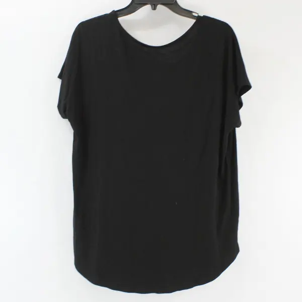 St. Tropez Women's Black Short Sleeve T-Shirt Size Large