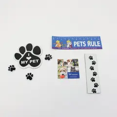 Lot of 6 Humane Society of the United States Paw Print Pet Refrigerator Magnets