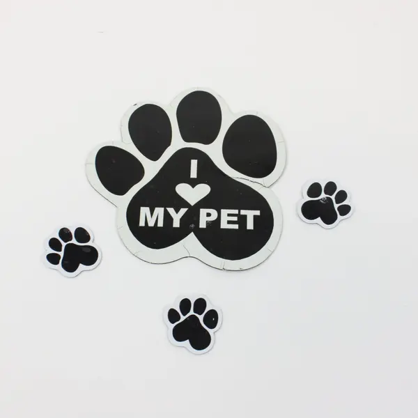 Lot of 6 Humane Society of the United States Paw Print Pet Refrigerator Magnets