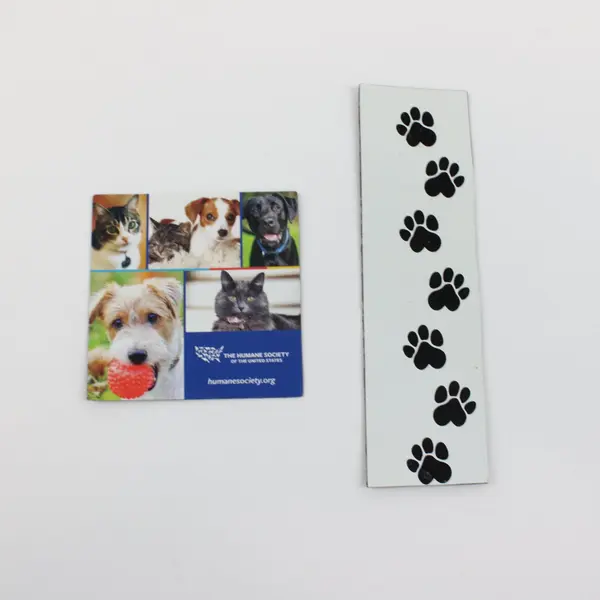 Lot of 6 Humane Society of the United States Paw Print Pet Refrigerator Magnets
