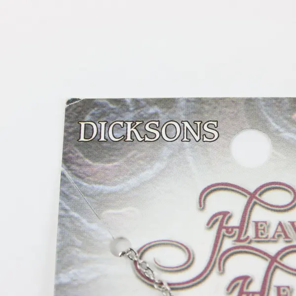 Dickson's Heavenly Hearts Victorian Style Silver-Tone Heart Pendant Necklace