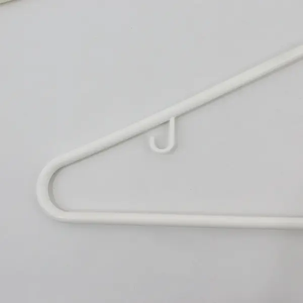 Lot of 20 White Plastic Coat Hangers Standard Size for Shirts & Pants