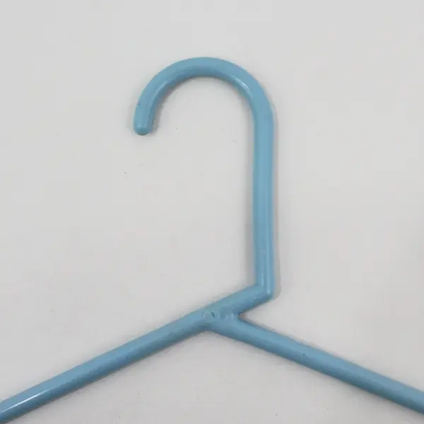 Lot of 10 Blue Plastic Tubular Clothes Hangers for Home Organization