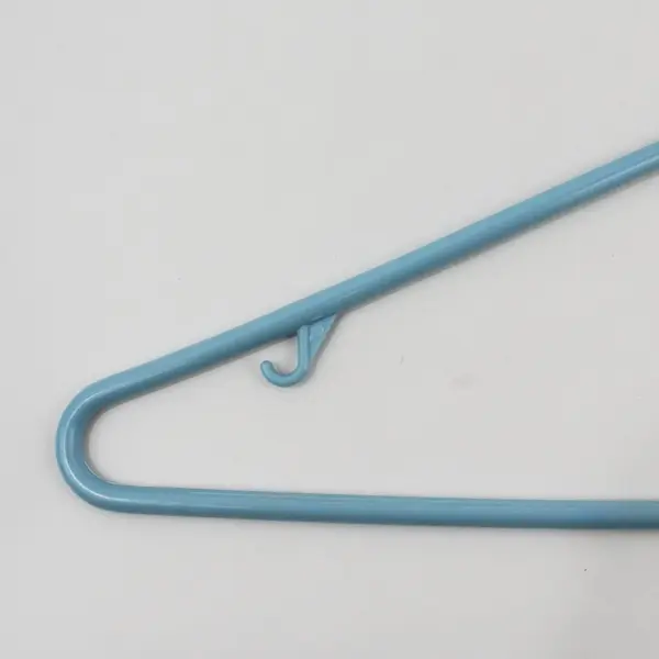 Lot of 10 Blue Plastic Tubular Clothes Hangers for Home Organization