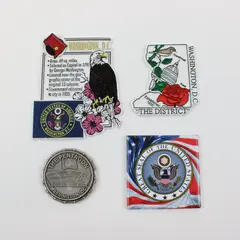 Lot of 5 Washington DC Pentagon Refrigerator Magnets
