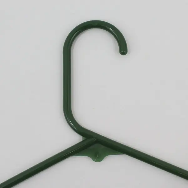 Lot of 20 Green Coated Wire Hangers Standard Size for Shirts Pants