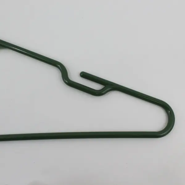 Lot of 20 Green Coated Wire Hangers Standard Size for Shirts Pants