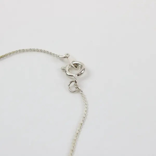 Silver-Tone Link Bracelet White Beads Metallic Sphere Accents