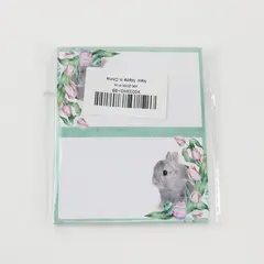 Easter Notecards HK-ZWK-F14 Rabbit Floral Stationery Greeting Cards