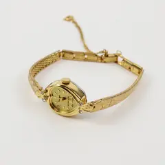 Eastman Vintage Gold-Tone Heart-Shaped Women's Wristwatch