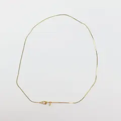Vintage Monet Gold Tone Flat Chain Necklace 18 Inch