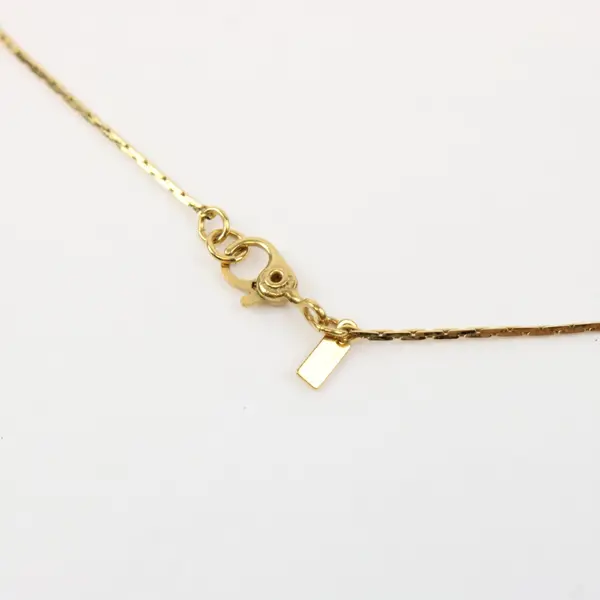 Vintage Monet Gold Tone Flat Chain Necklace 18 Inch