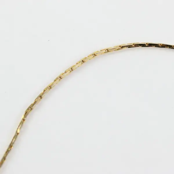 Vintage Monet Gold Tone Flat Chain Necklace 18 Inch