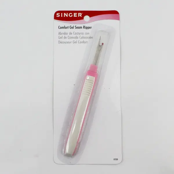 SINGER 07320 Comfort Gel Seam Ripper Pink White New
