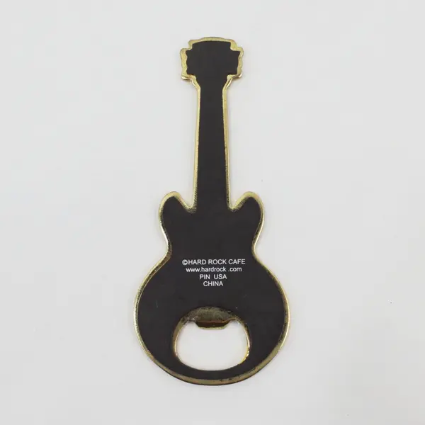 Hard Rock Cafe Myrtle Beach Guitar Magnet Bottle Opener Dark Blue