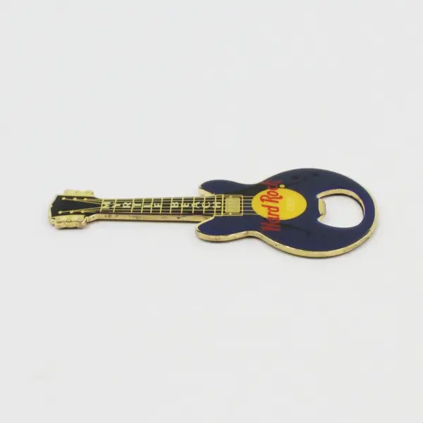 Hard Rock Cafe Myrtle Beach Guitar Magnet Bottle Opener Dark Blue