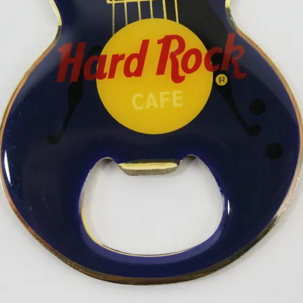 Hard Rock Cafe Myrtle Beach Guitar Magnet Bottle Opener Dark Blue