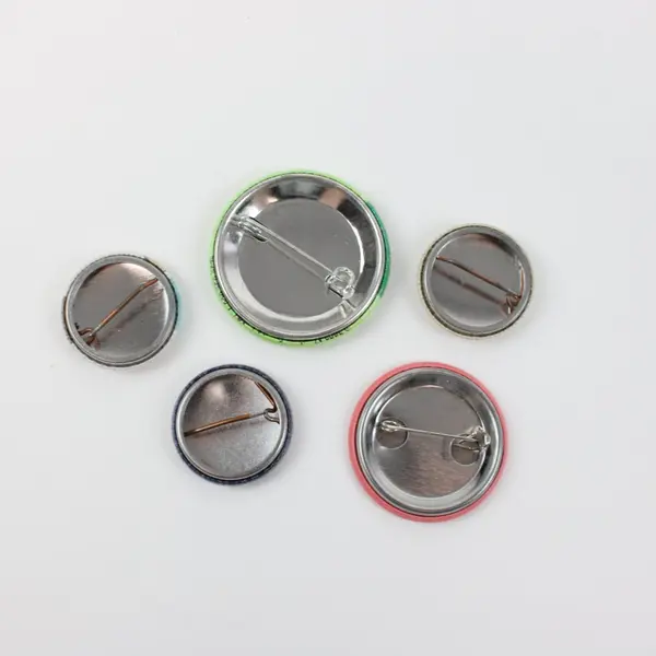 Lot of 5 Pinback Buttons Assorted Designs Collectible Pins