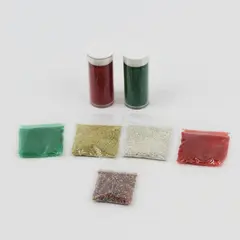Lot of 7 Tubes/Sm. Packs Micro Beads for Beading/Crafts, Asst'd Colors 