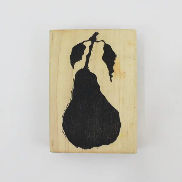 Michaels Lot of 3 Wooden Stamps Christmas Tree Pear Letter T