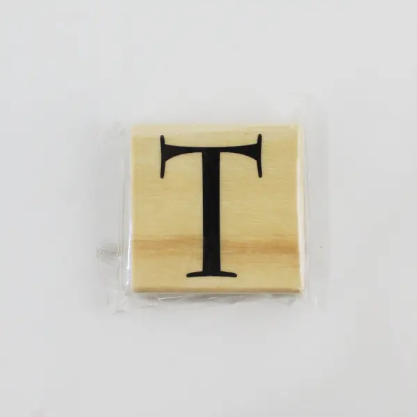 Michaels Lot of 3 Wooden Stamps Christmas Tree Pear Letter T