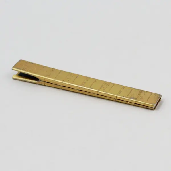 Chadwick Measure-Clip Hemmer 4 Inch Brass Gold-Tone Sewing Tool