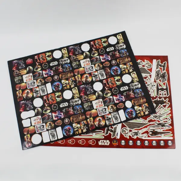 Star Wars Scrapbook Stickers 2015 11 Large Sheets Partially Used Many Missing