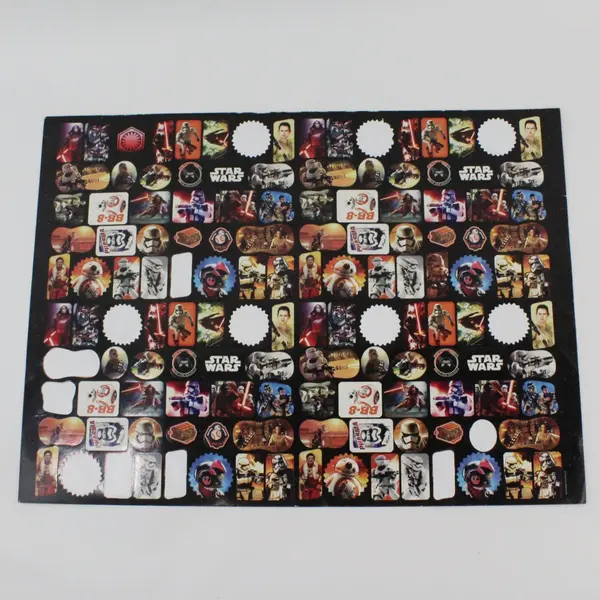 Star Wars Scrapbook Stickers 2015 11 Large Sheets Partially Used Many Missing