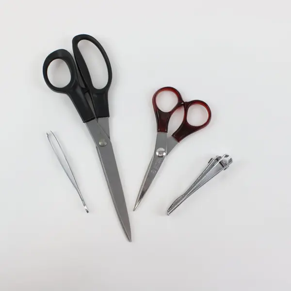 Lot of 4 Craft Tools 2 Scissors ACME-USA Marked Clippers Tweezers DIY