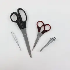 Lot of 4 Craft Tools 2 Scissors ACME-USA Marked Clippers Tweezers DIY
