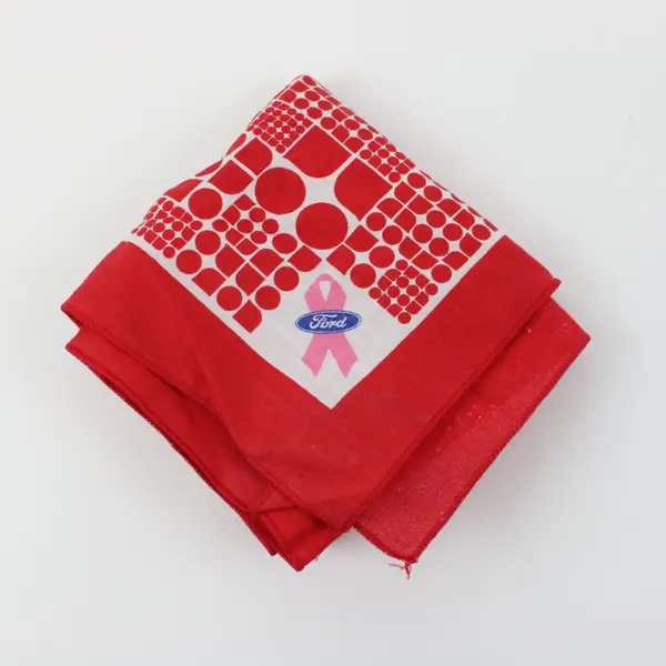 Kate Spade for Ford Breast Cancer Awareness Red White Bandana Scarf