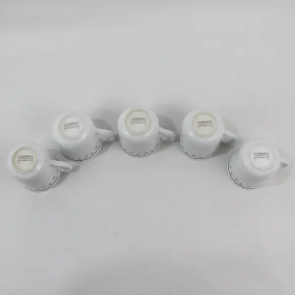 Lot of 5 Corelle Corning Normandie Coffee Cups