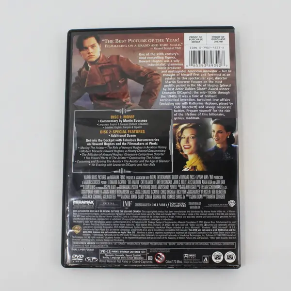 The Aviator DVD Disc 1 Only 2-Disc Widescreen Edition 2004 Leonardo DiCaprio