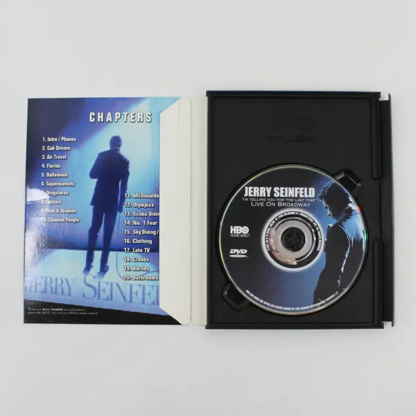 Jerry Seinfeld DVD Live On Broadway "I'm Telling You for the Last Time" Comedy 
