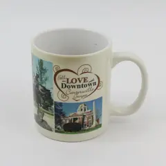 M Ware Cartersville Georgia Souvenir Ceramic Coffee Mug FLAWED