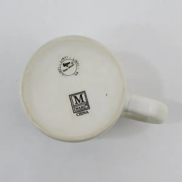 M Ware Cartersville Georgia Souvenir Ceramic Coffee Mug FLAWED