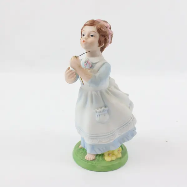 Vintage Avon 1982 Barefoot Girl Porcelain Figurine Collectible