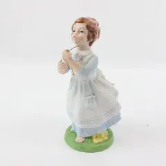 Vintage Avon 1982 Barefoot Girl Porcelain Figurine Collectible